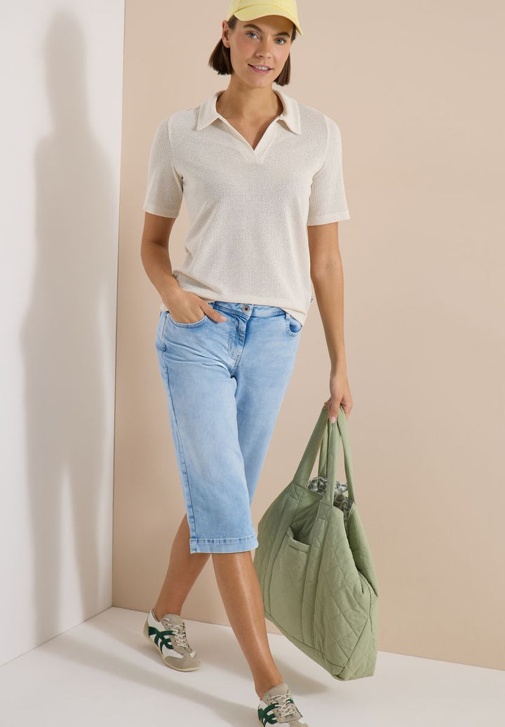 Wide Leg Capri Jeans im Loose Fit
