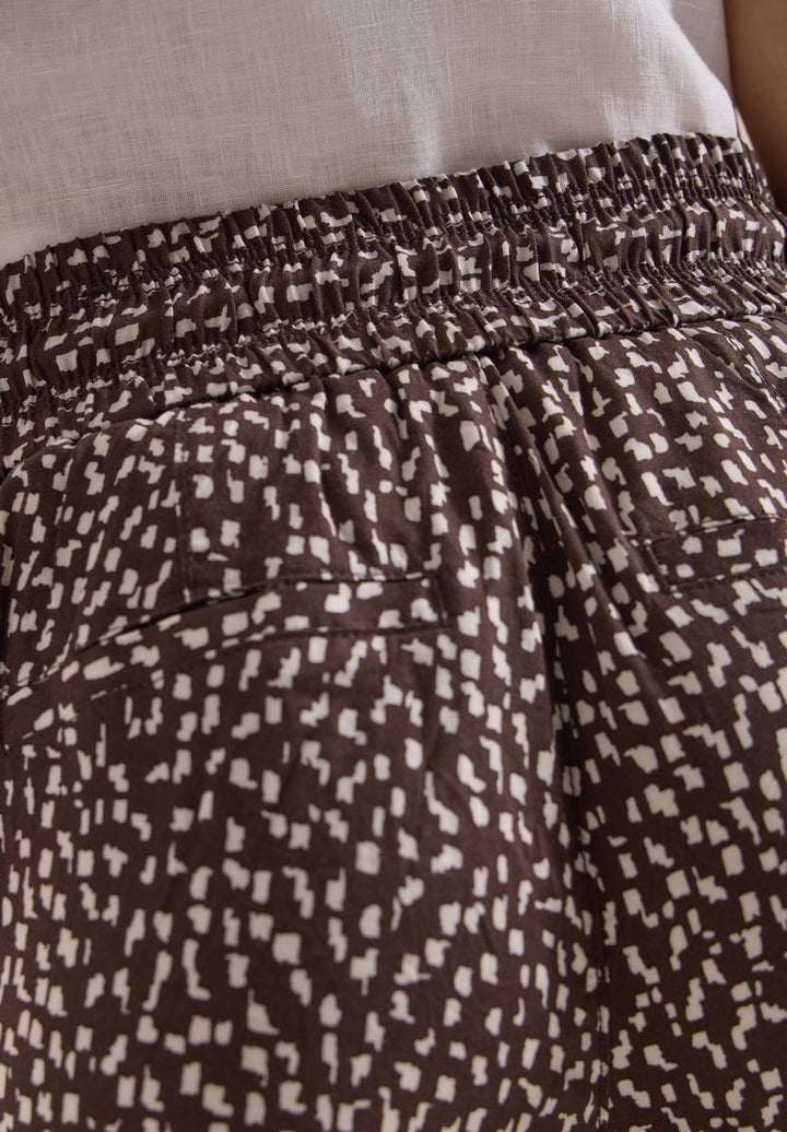 Mid Waist Slim Leg Hose im Loose Fit