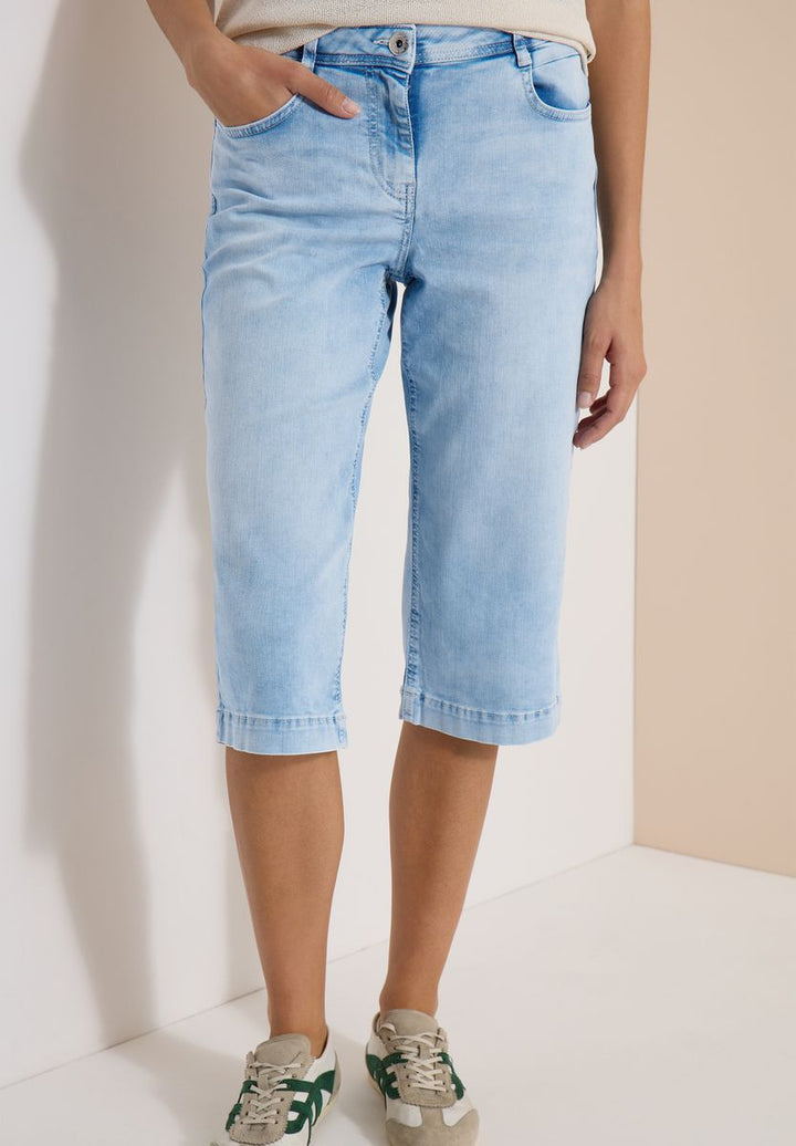 Wide Leg Capri Jeans im Loose Fit