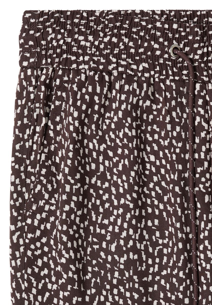Mid Waist Slim Leg Hose im Loose Fit
