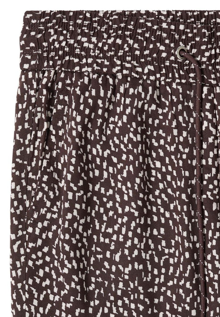 Mid Waist Slim Leg Hose im Loose Fit