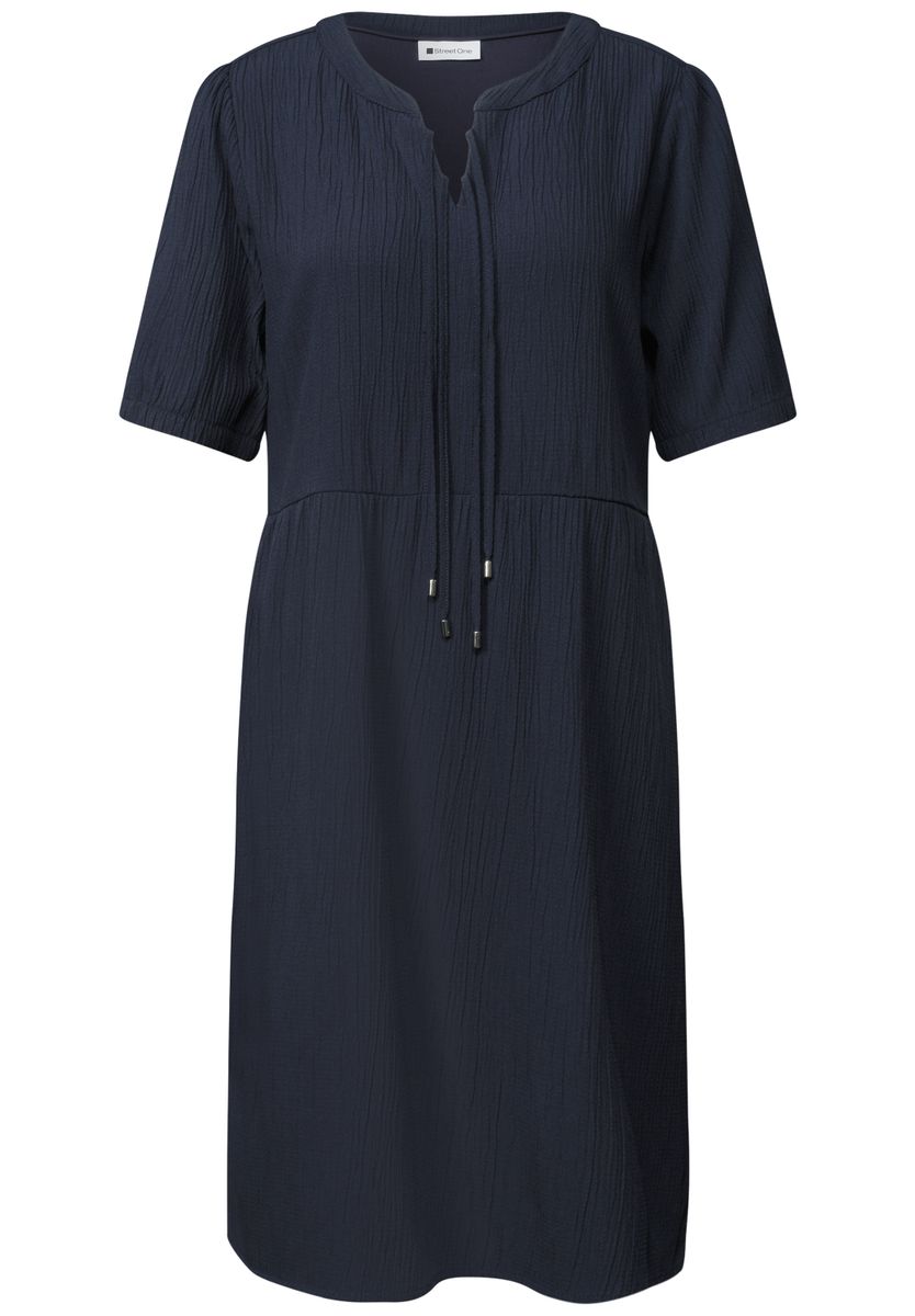 Knielanges Kleid mit Schleifendetail