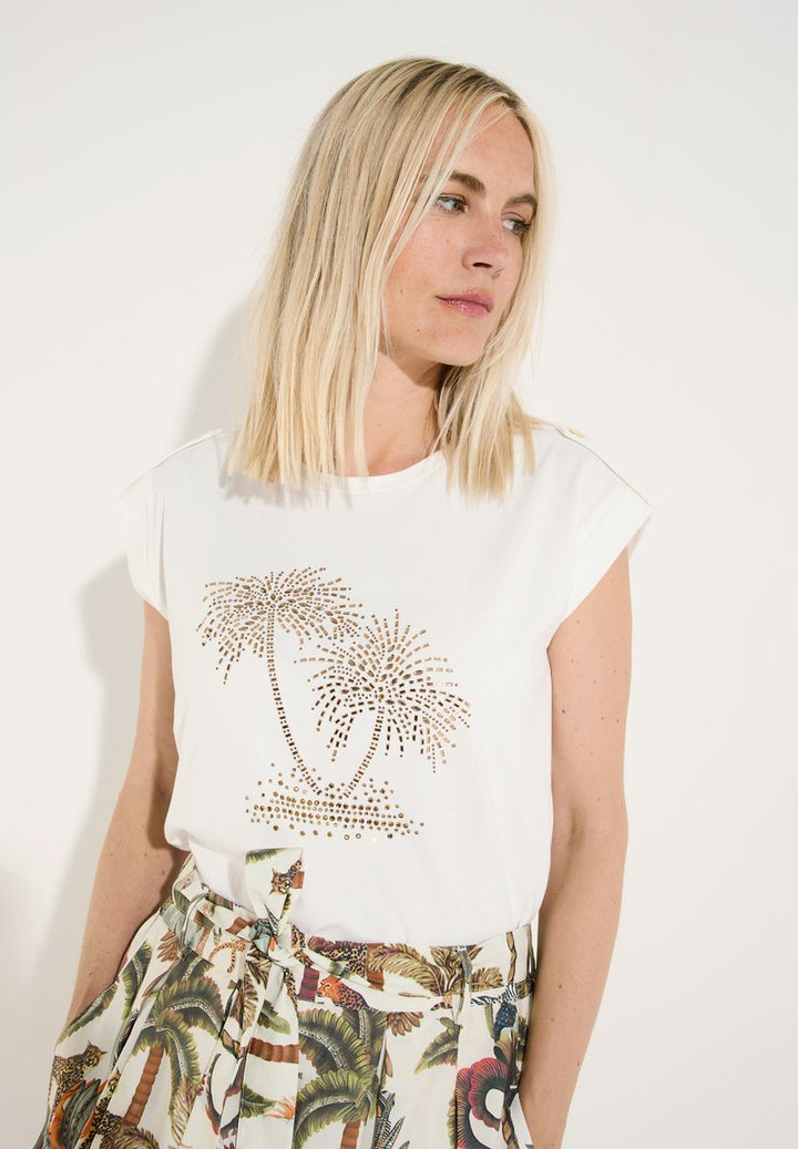 T-Shirt mit Palmen
