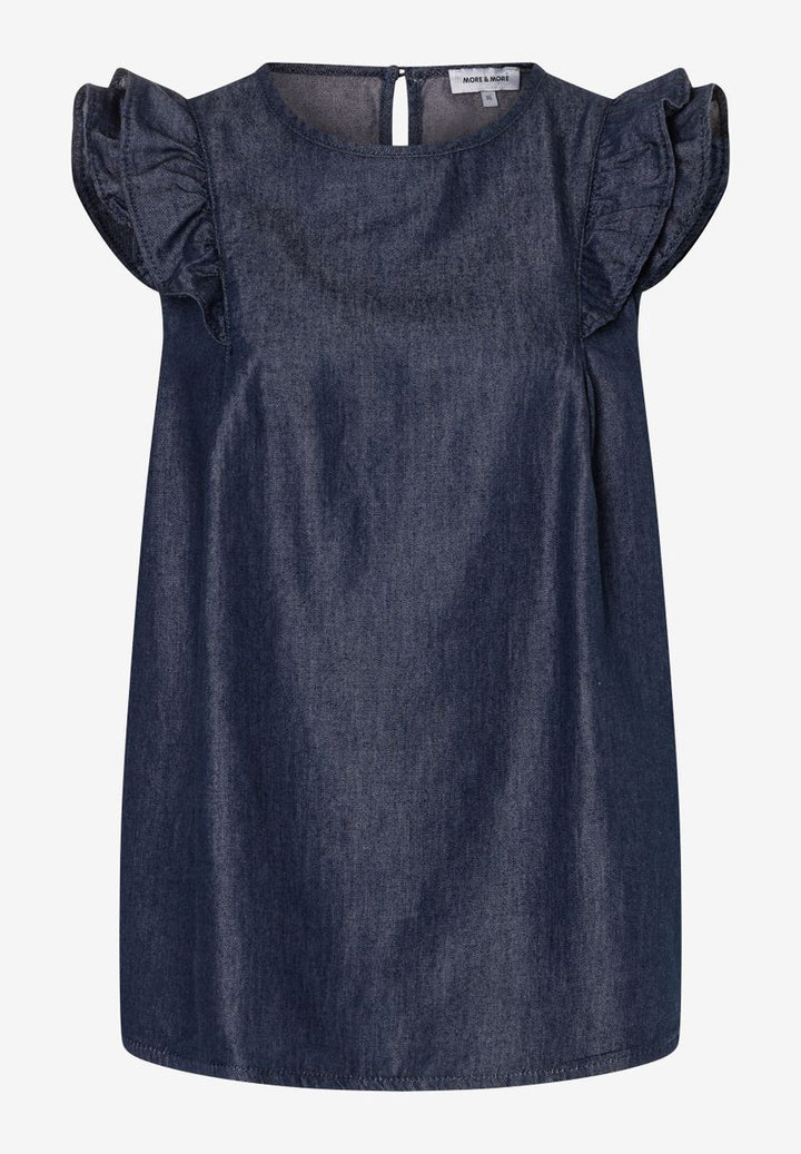 leichte Jeansbluse in Sommer-Denim