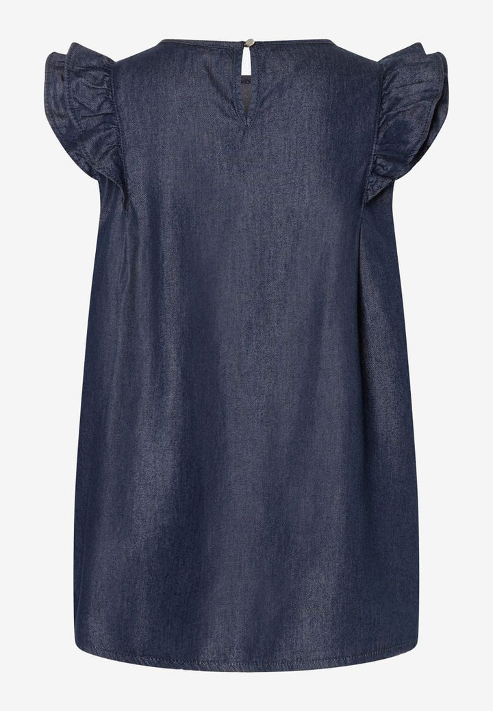 leichte Jeansbluse in Sommer-Denim