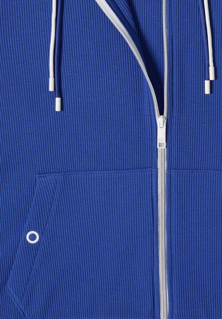 Langarm Jacke mit Kapuze und Struktur