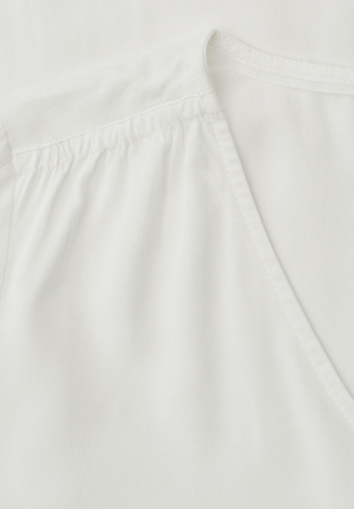 Kurzarm Blusenshirt mit V-Neck