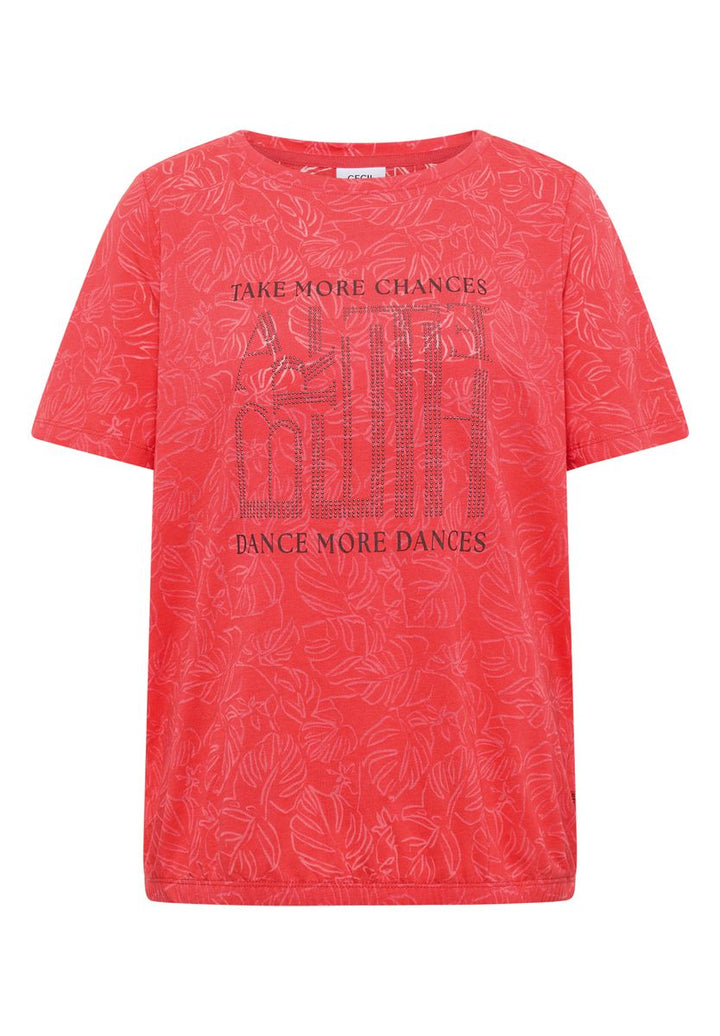 T-Shirt in Ausbrenner-Optik