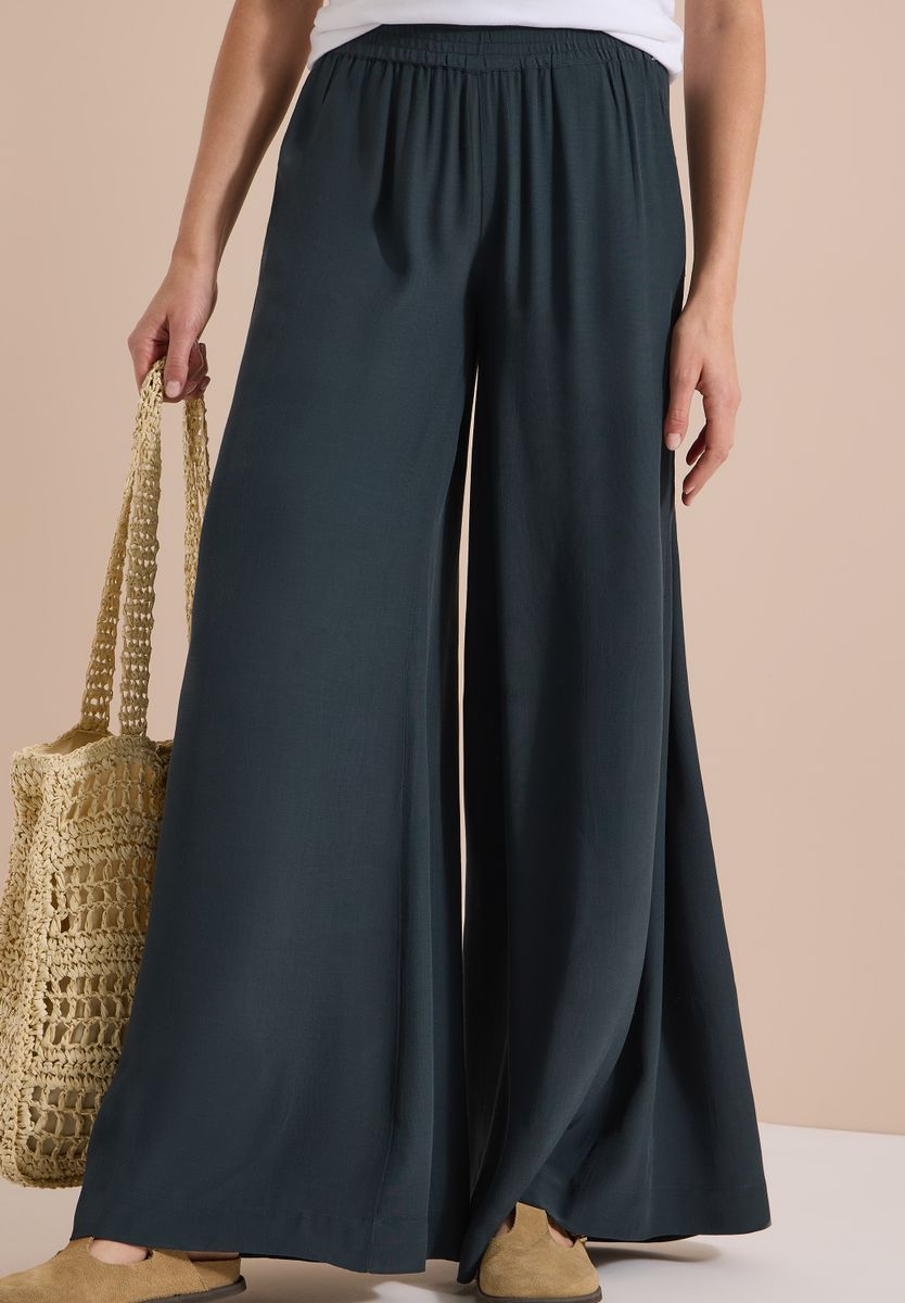High Waist Wide Leg Hose im Loose Fit