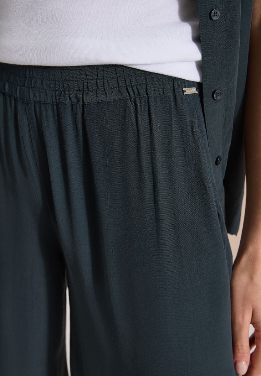 High Waist Wide Leg Hose im Loose Fit