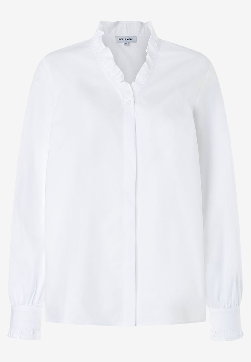 Bluse mit Rüschenkragen