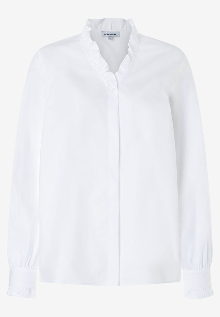 Bluse mit Rüschenkragen