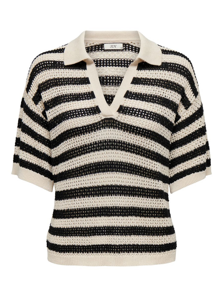 JDYTIKKA S/S POLO PULLOVER KNT NOOS