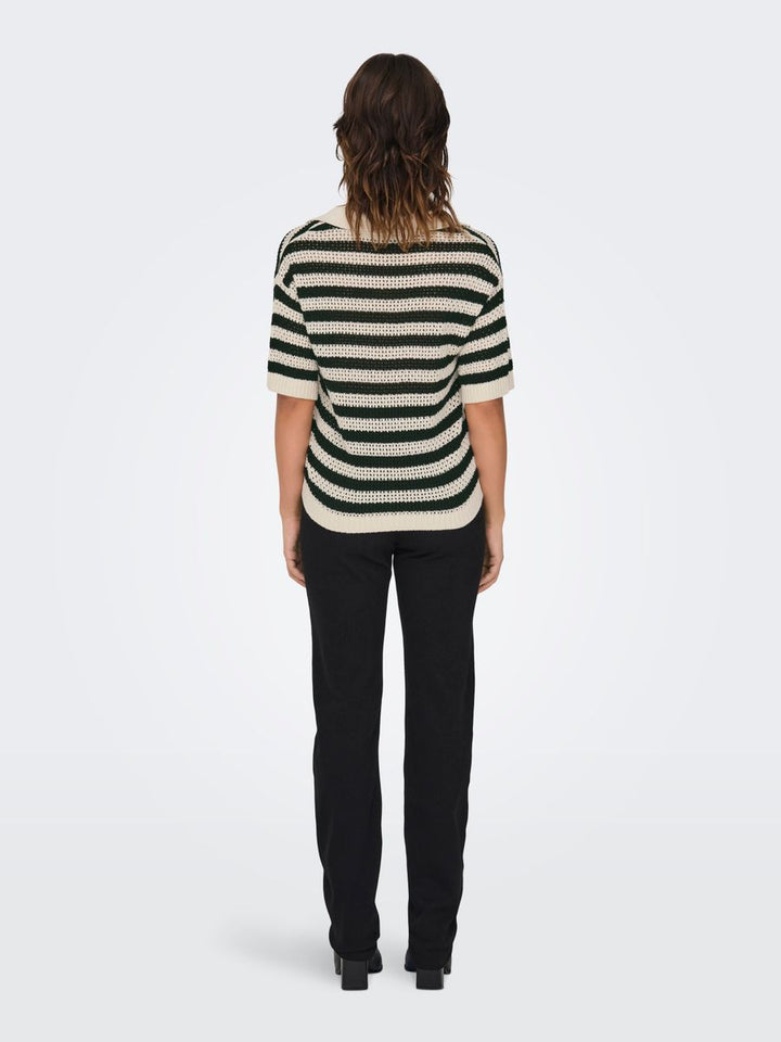 JDYTIKKA S/S POLO PULLOVER KNT NOOS