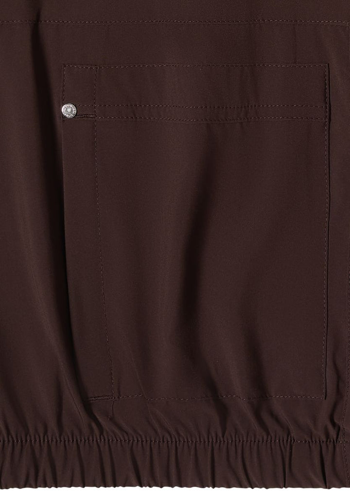 Blouson in Unifarbe mit Zipper