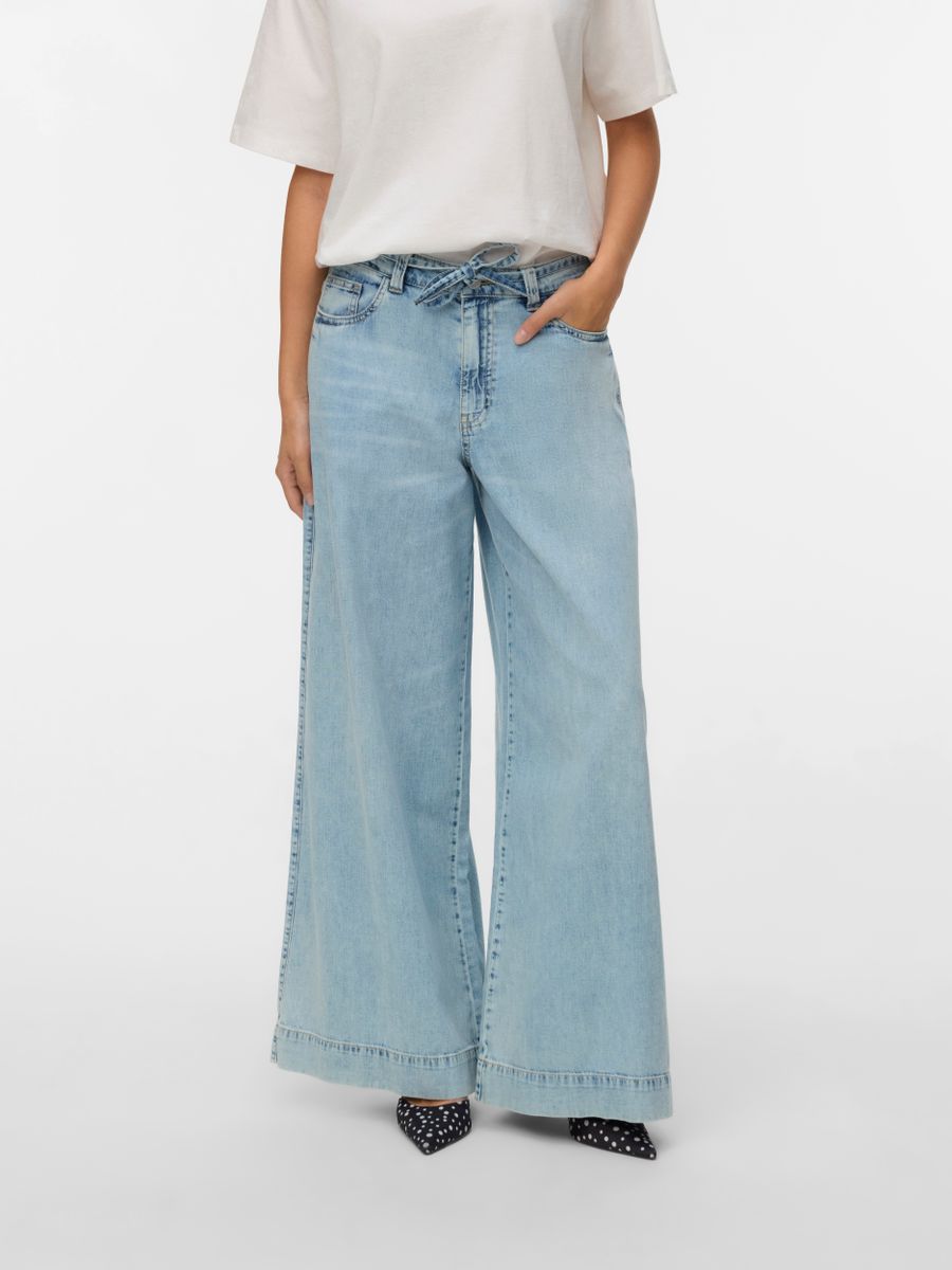 VMAISA MR WIDE PALAZZO JEANS MIX