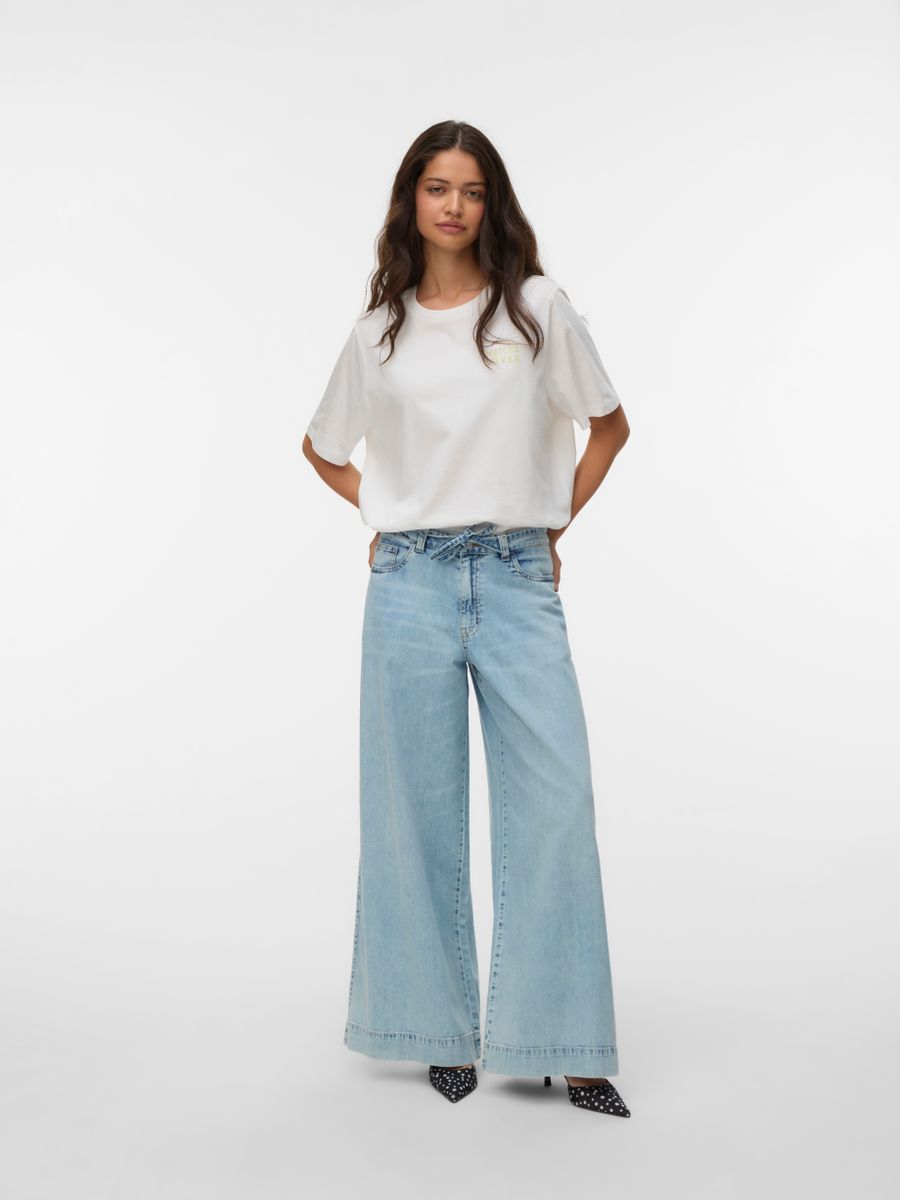 VMAISA MR WIDE PALAZZO JEANS MIX