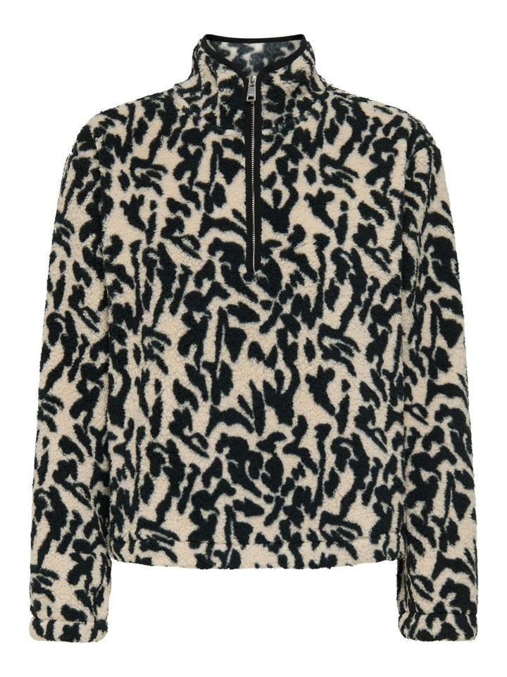 ONLNEW DALLAS L/S HIGHNECK ZIP SWT NOOS