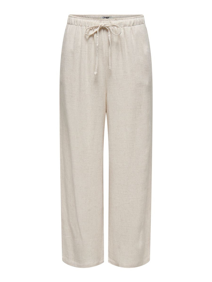 ONLSIESTA MW PULL-UP LINEN BL PNT NOOS