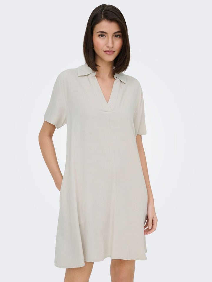 JDYCAYA LINEN S/S DRESS WVN NOOS