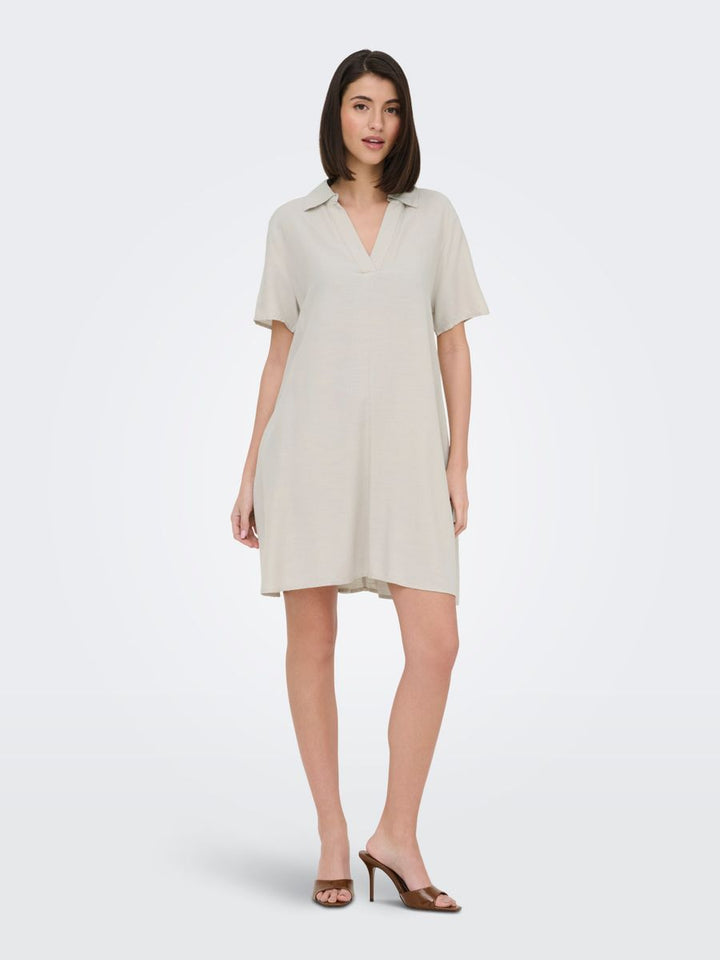 JDYCAYA LINEN S/S DRESS WVN NOOS