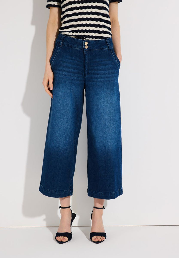 High Waist Jeans Culotte