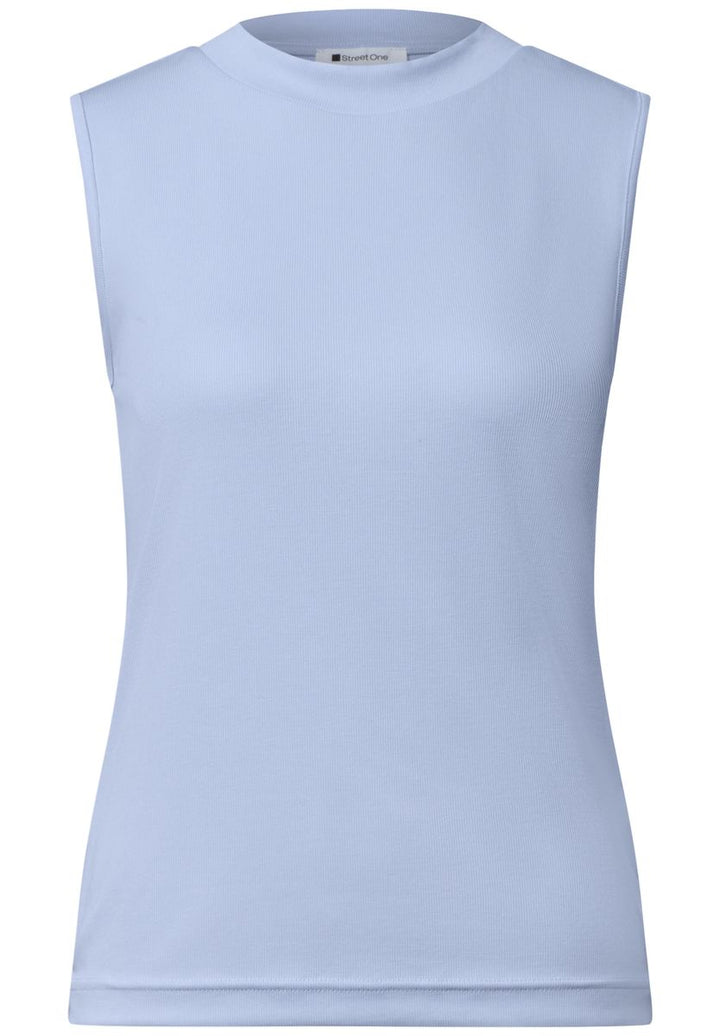 Top im Silk-Look mit Turtle Neck