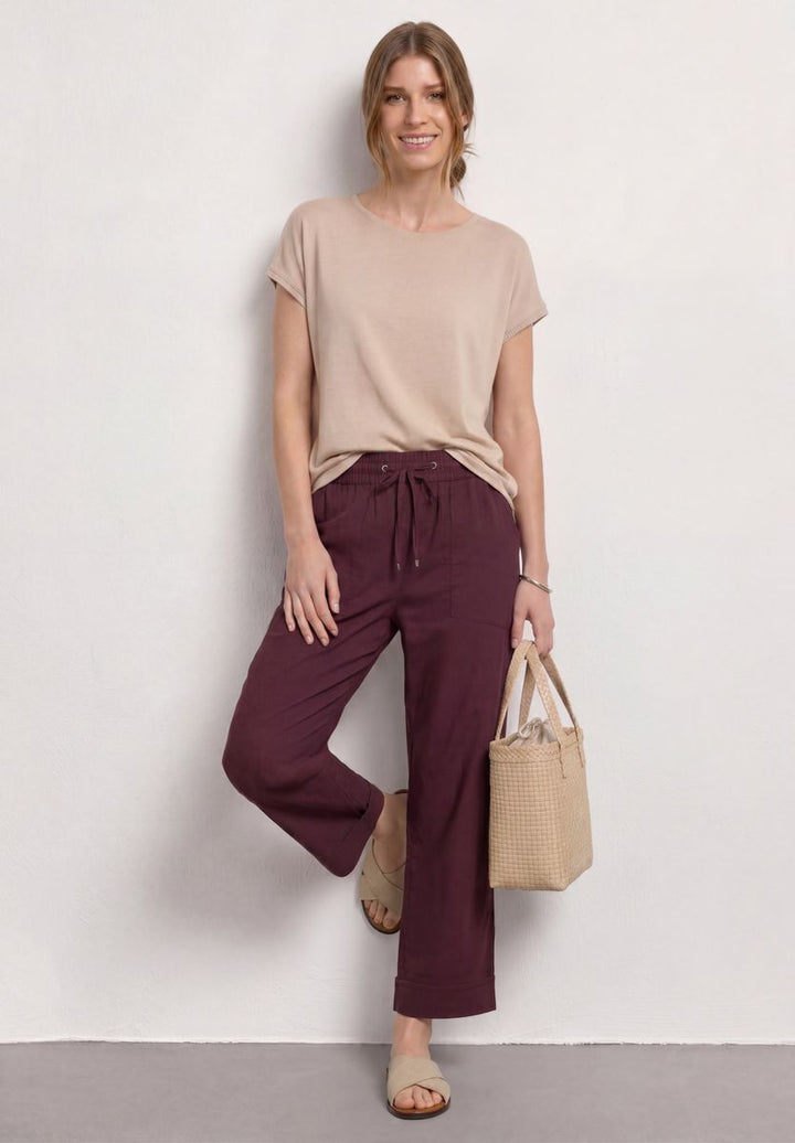 Straight Leg Hose im Casual Fit mit Turn-Up