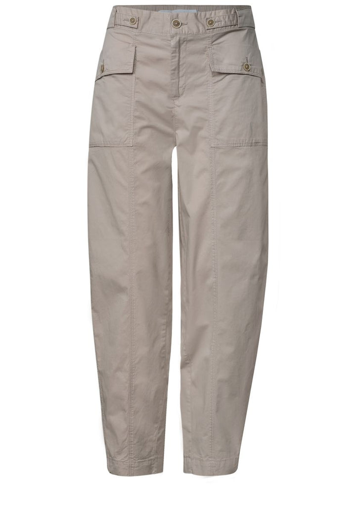 High Waist Barrel Leg Hose im Casual Fit