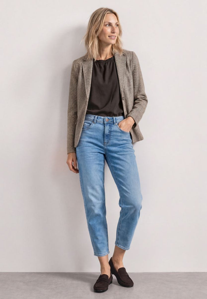 Basic Blazer mit Reverskragen und Dessin