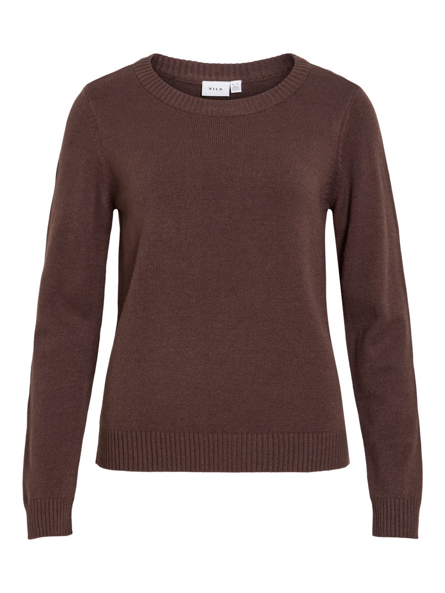 VIRIL O-NECK L/S  KNIT TOP - NOOS