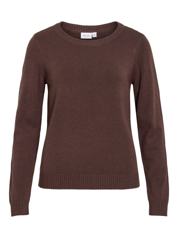 VIRIL O-NECK L/S  KNIT TOP - NOOS
