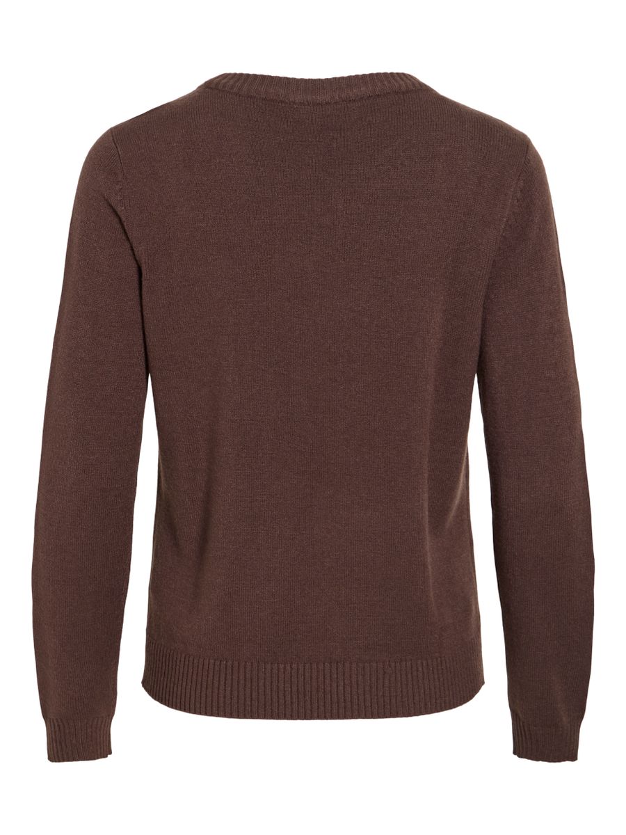 VIRIL O-NECK L/S  KNIT TOP - NOOS