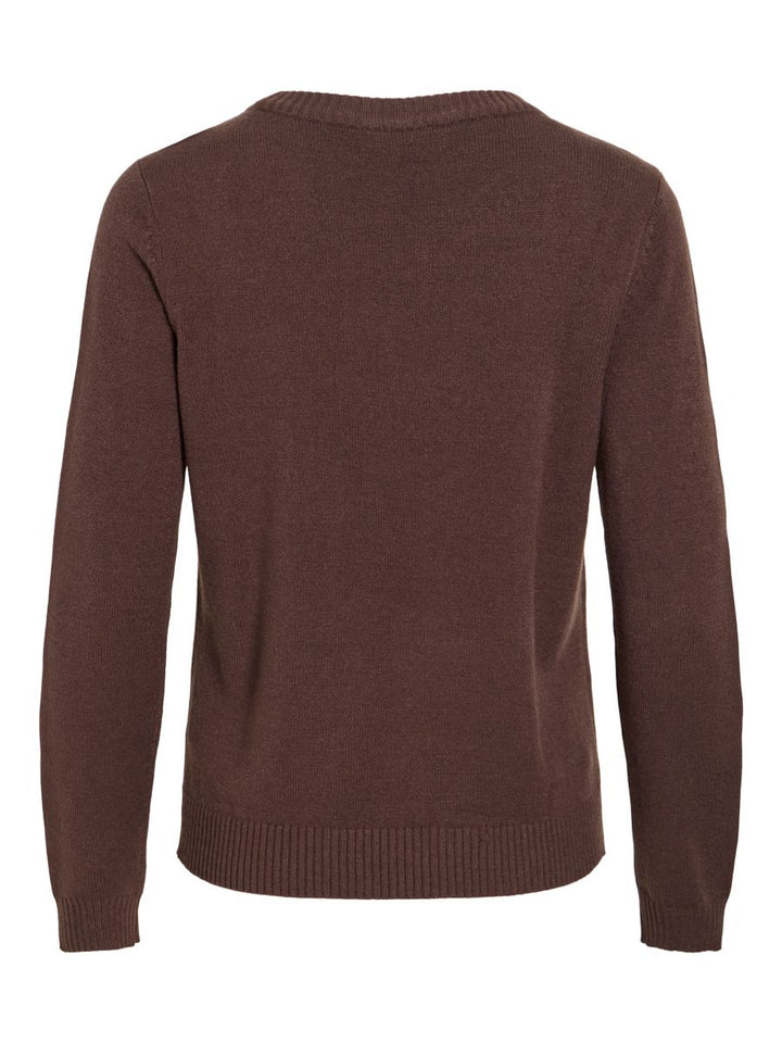 VIRIL O-NECK L/S  KNIT TOP - NOOS