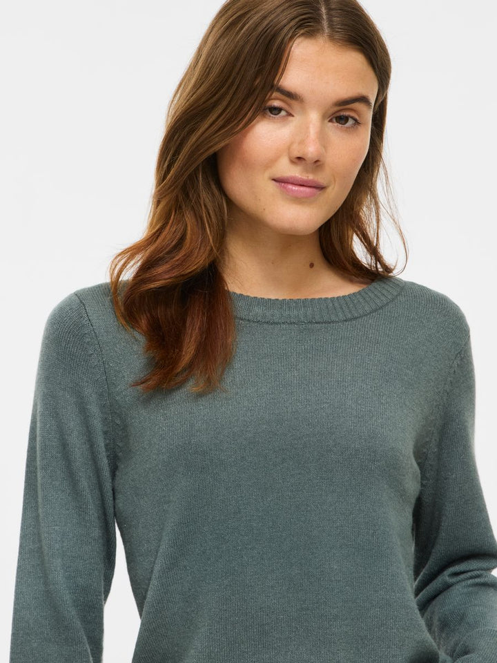 VIRIL O-NECK L/S  KNIT TOP - NOOS
