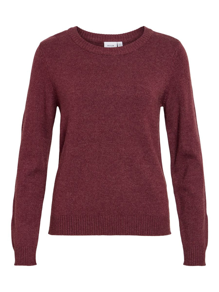 VIRIL O-NECK L/S  KNIT TOP - NOOS