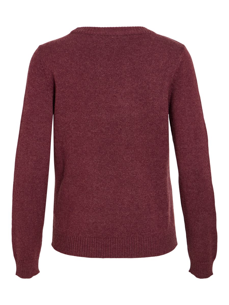 VIRIL O-NECK L/S  KNIT TOP - NOOS