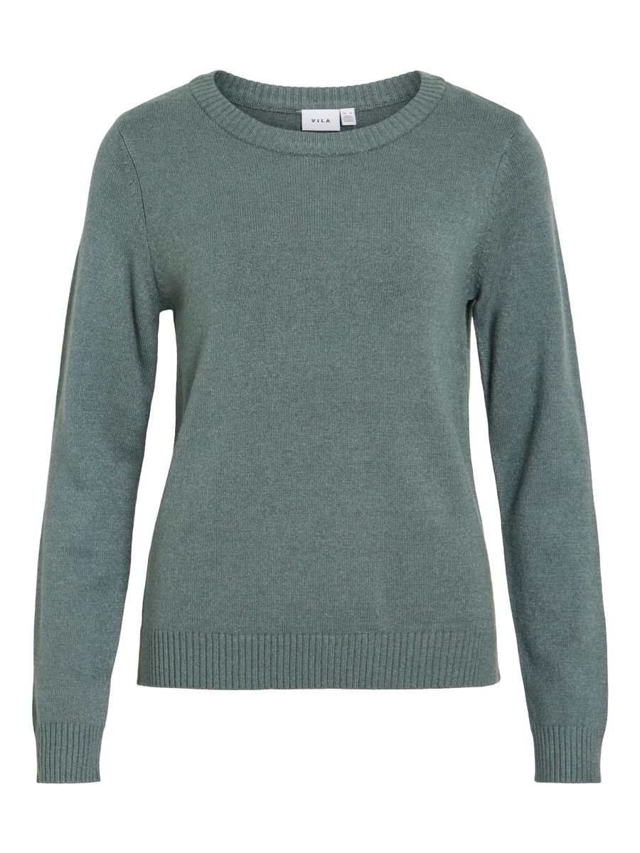VIRIL O-NECK L/S  KNIT TOP - NOOS