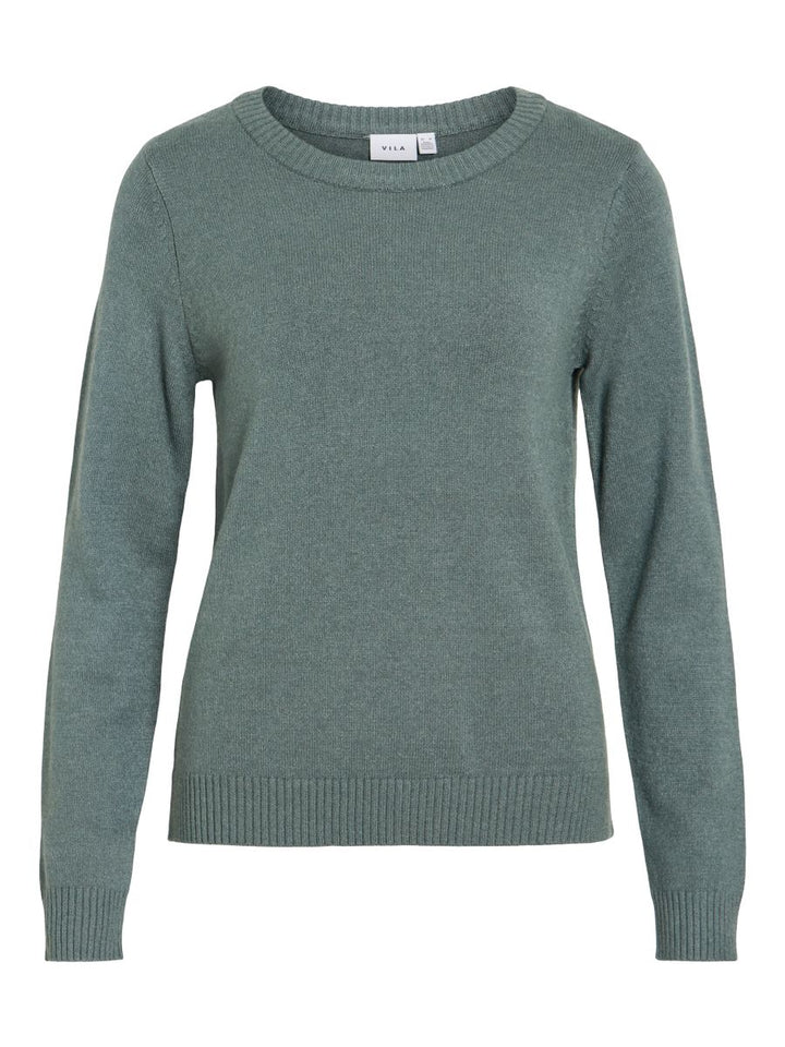 VIRIL O-NECK L/S  KNIT TOP - NOOS