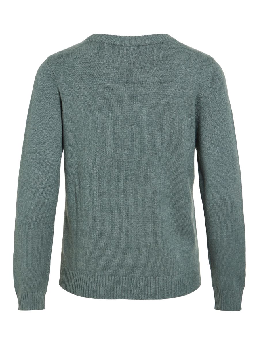 VIRIL O-NECK L/S  KNIT TOP - NOOS