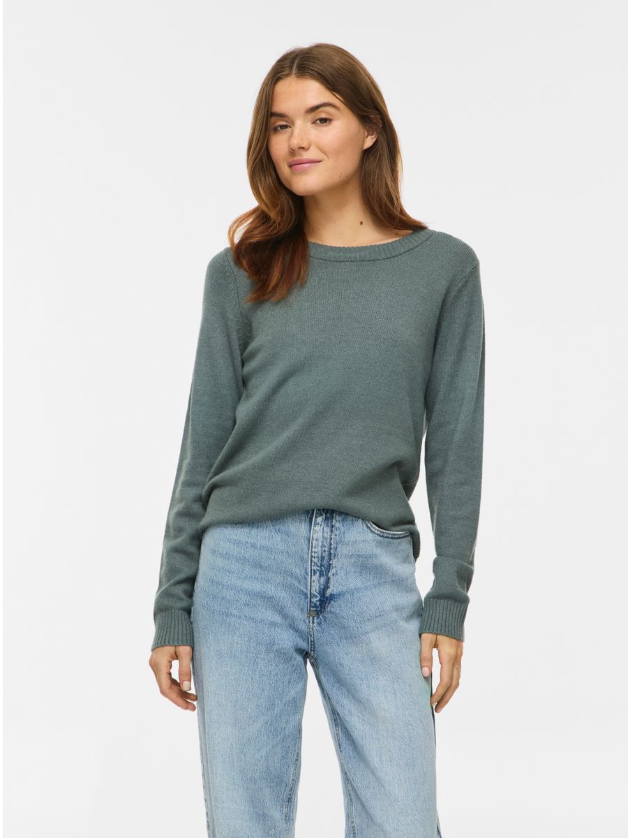 VIRIL O-NECK L/S  KNIT TOP - NOOS