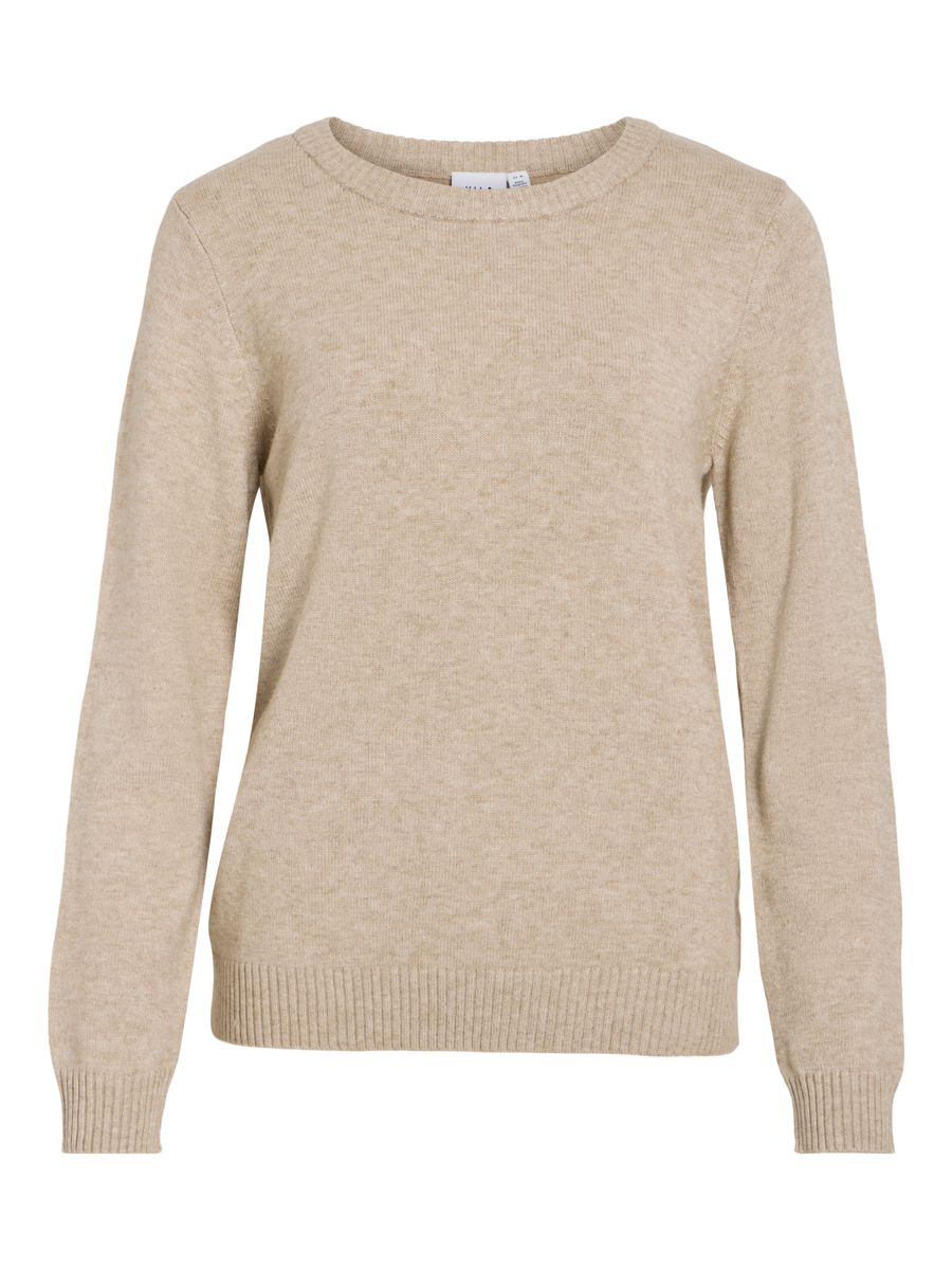 VIRIL O-NECK L/S  KNIT TOP - NOOS