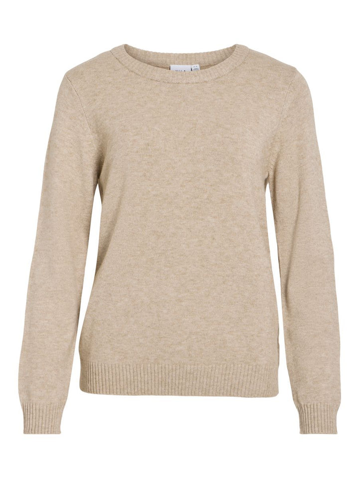 VIRIL O-NECK L/S  KNIT TOP - NOOS