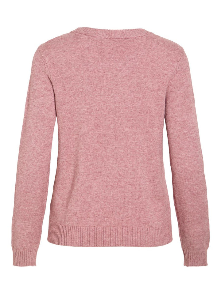 VIRIL O-NECK L/S  KNIT TOP - NOOS