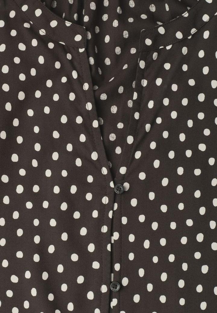 3/4-Arm Bluse mit Split Neck und Print