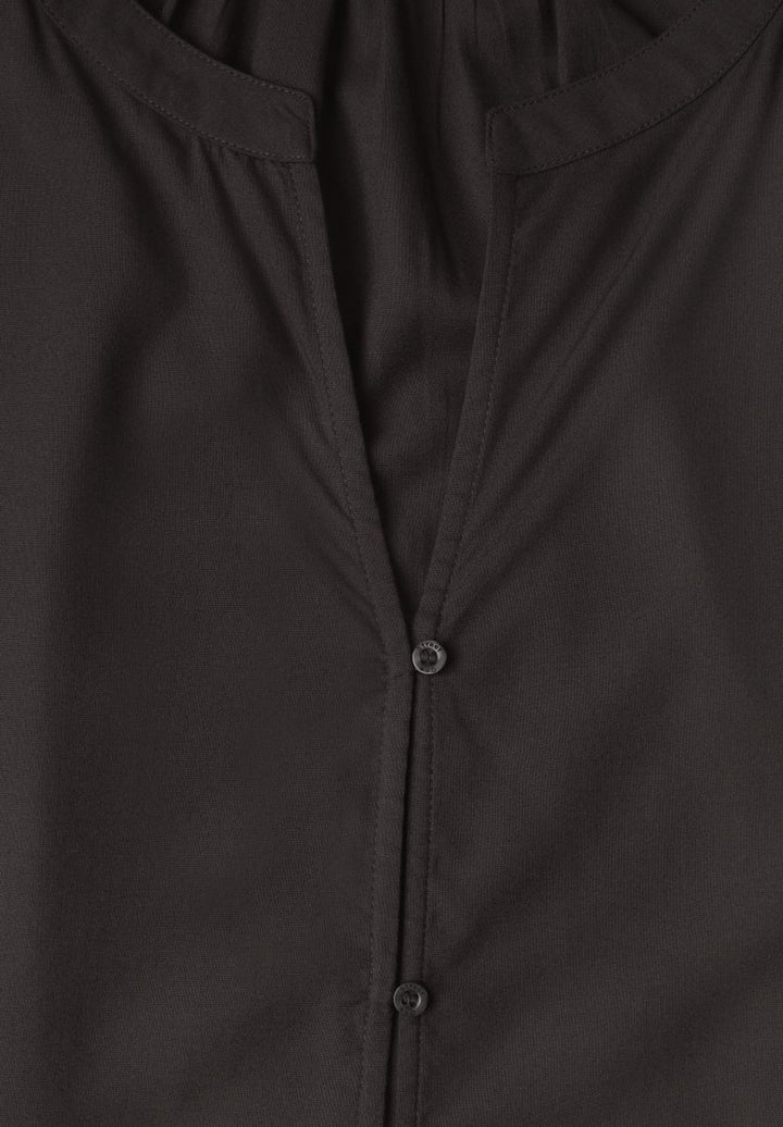 3/4-Arm Bluse mit Split Neck