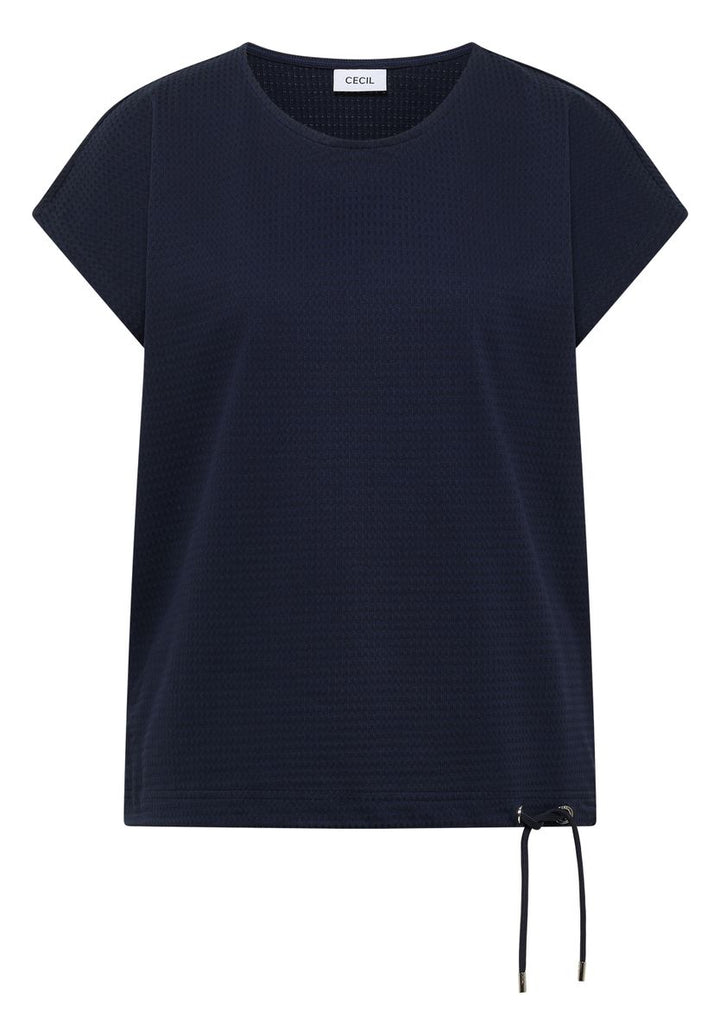 T-Shirt mit Waffel-Struktur