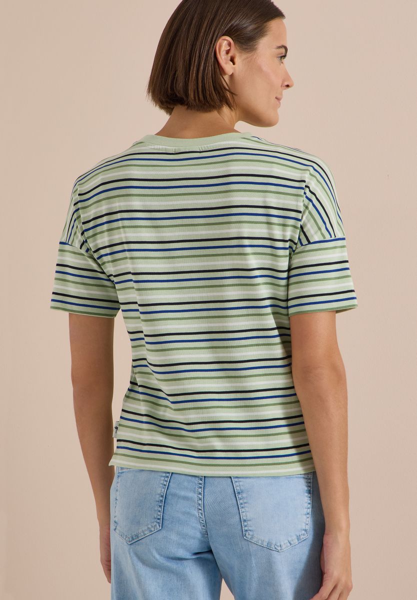 T-Shirt mit Multicolor Streifen