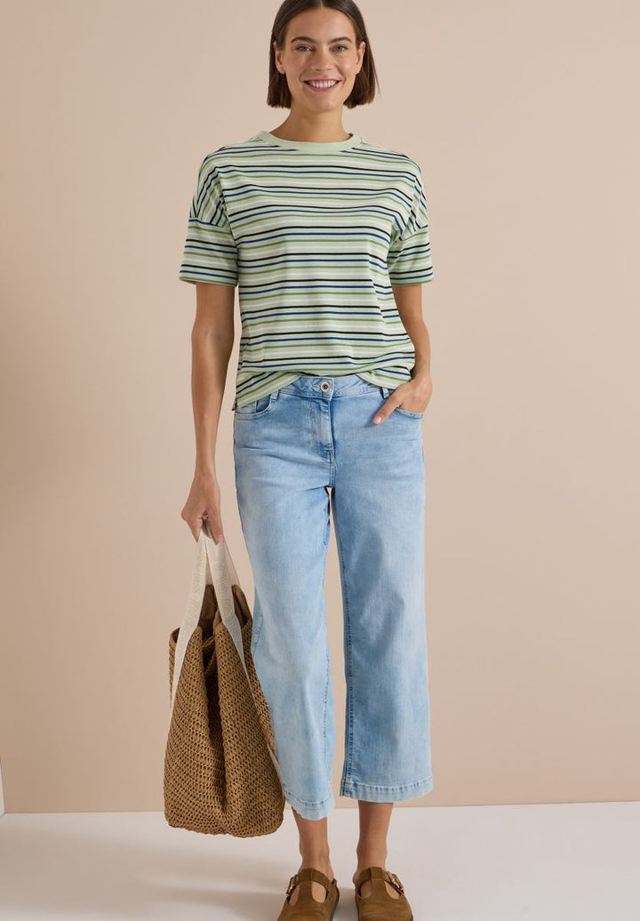 T-Shirt mit Multicolor Streifen