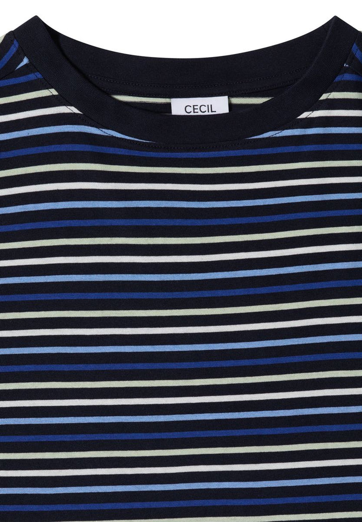 T-Shirt mit Multicolor Streifen
